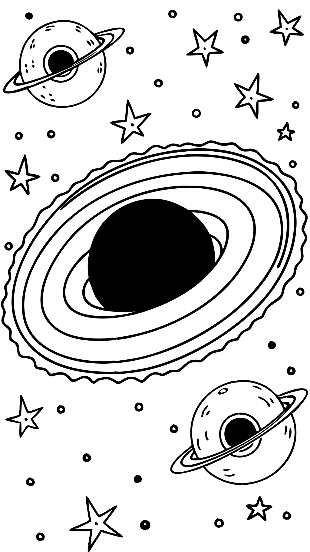 black hole coloring page